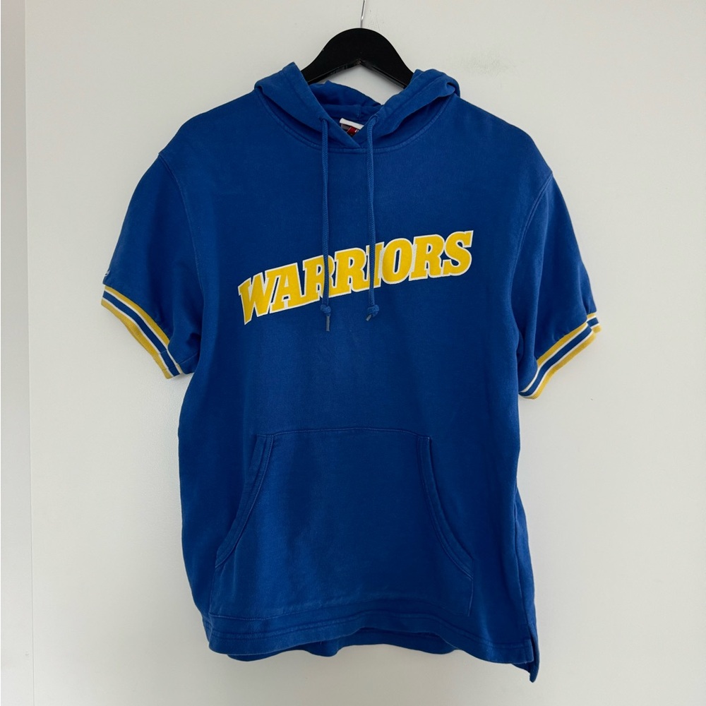 Mitchell & Ness Warriors Short Sleeve Hooded Sweatshirt